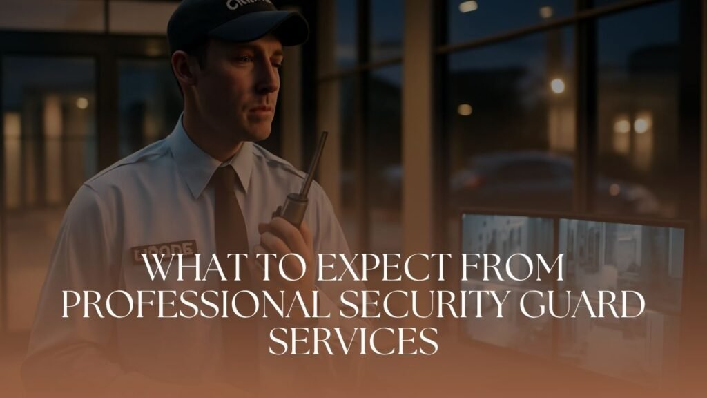 What To Expect From Professional Security Guard Services